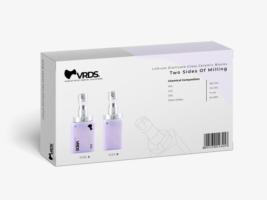 Reverso de la caja VRDS C14 con composición química
